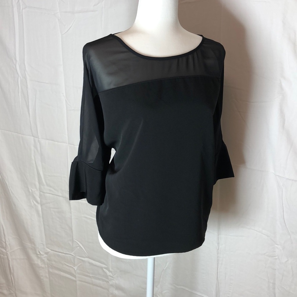 Express dressy top with sheer detail - Picture 2 of 6